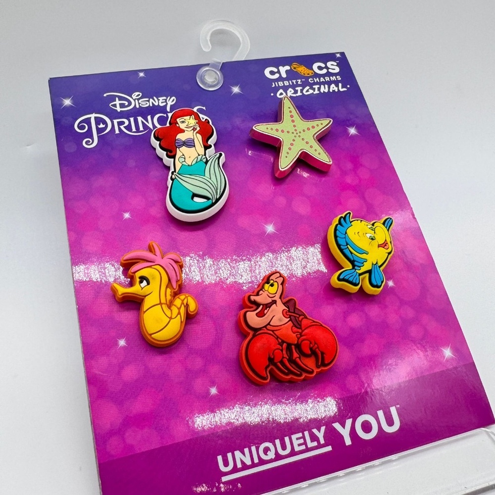 Disney Princess Ariel Crocs Jibbitz Charms Set – Little Mermaid – New